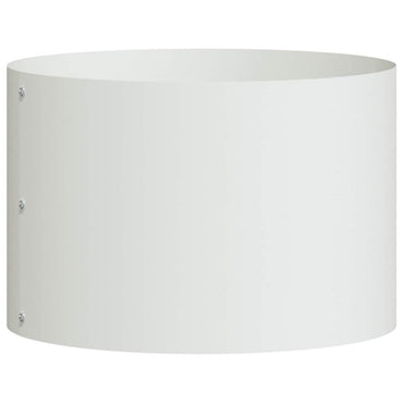 vidaXL Anneau de jardin surélevé blanc 30 x 30 x 20 cm Acier laminé à froid