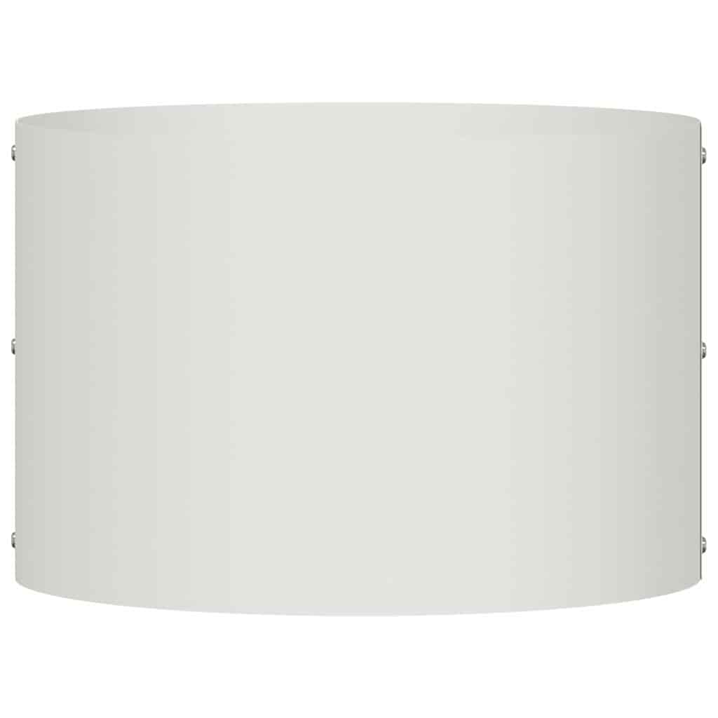 vidaXL Anneau de jardin surélevé blanc 30 x 30 x 20 cm Acier laminé à froid