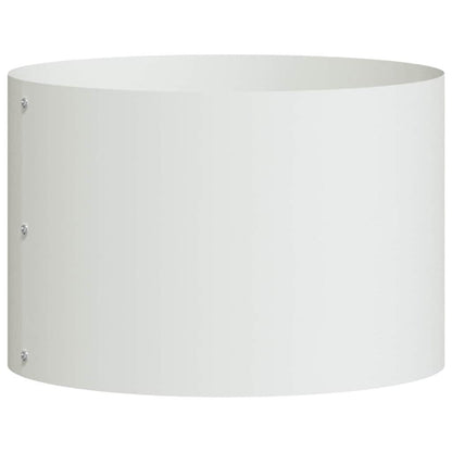 vidaXL Anneau de plantes 5 pcs Blanc 30 x 30 x 20 cm Acier laminé à froid