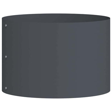 vidaXL Bordure de jardin Anthracite 30 x 30 x 20 cm Acier laminé à froid