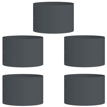 vidaXL Pflanzenring 5 pcs Anthrazit 30 x 30 x 20 cm