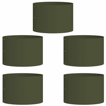 vidaXL Anneau pour plantes 5 pcs Vert olive 30 x 30 x 20 cm