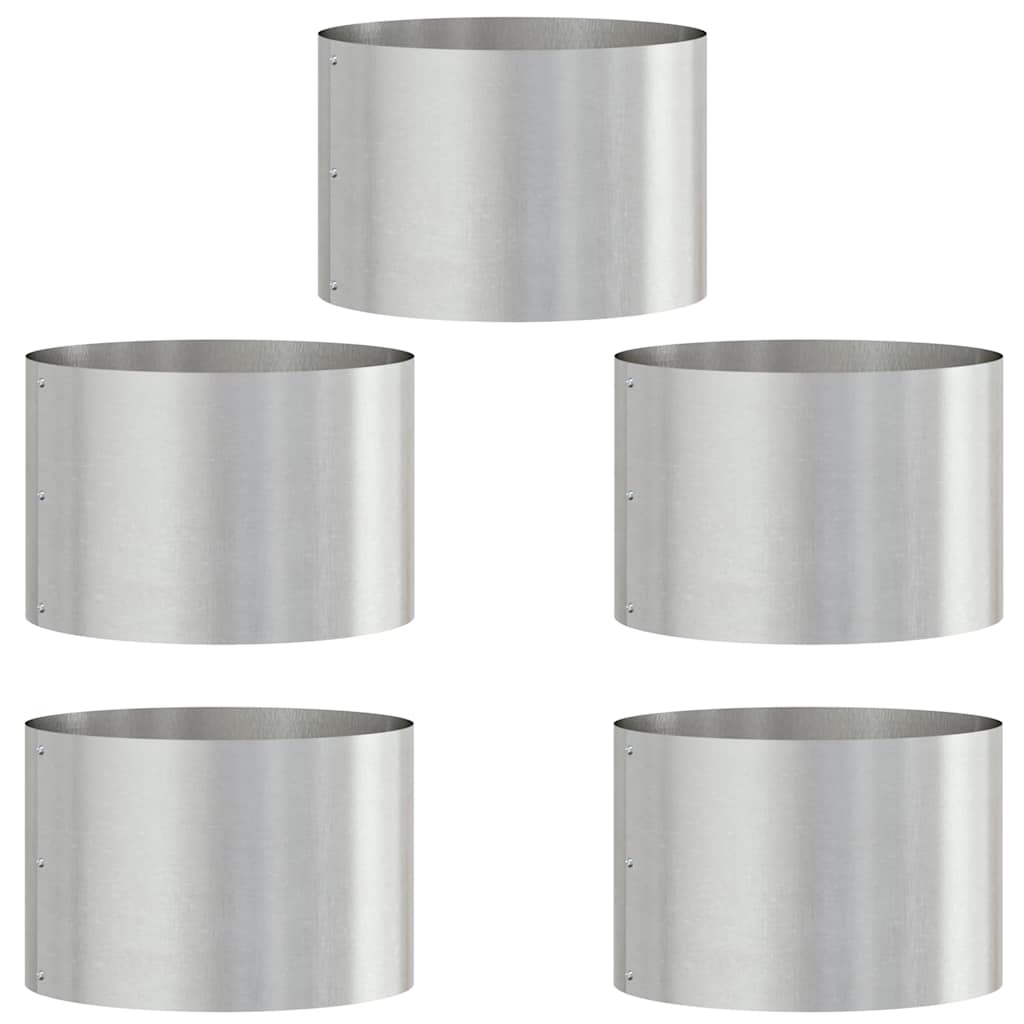 Pflanzenring 5 pcs Silber 30 x 30 x 20 cm Edelstahl