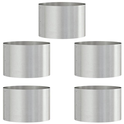 Pflanzenring 5 pcs Silber 30 x 30 x 20 cm Edelstahl
