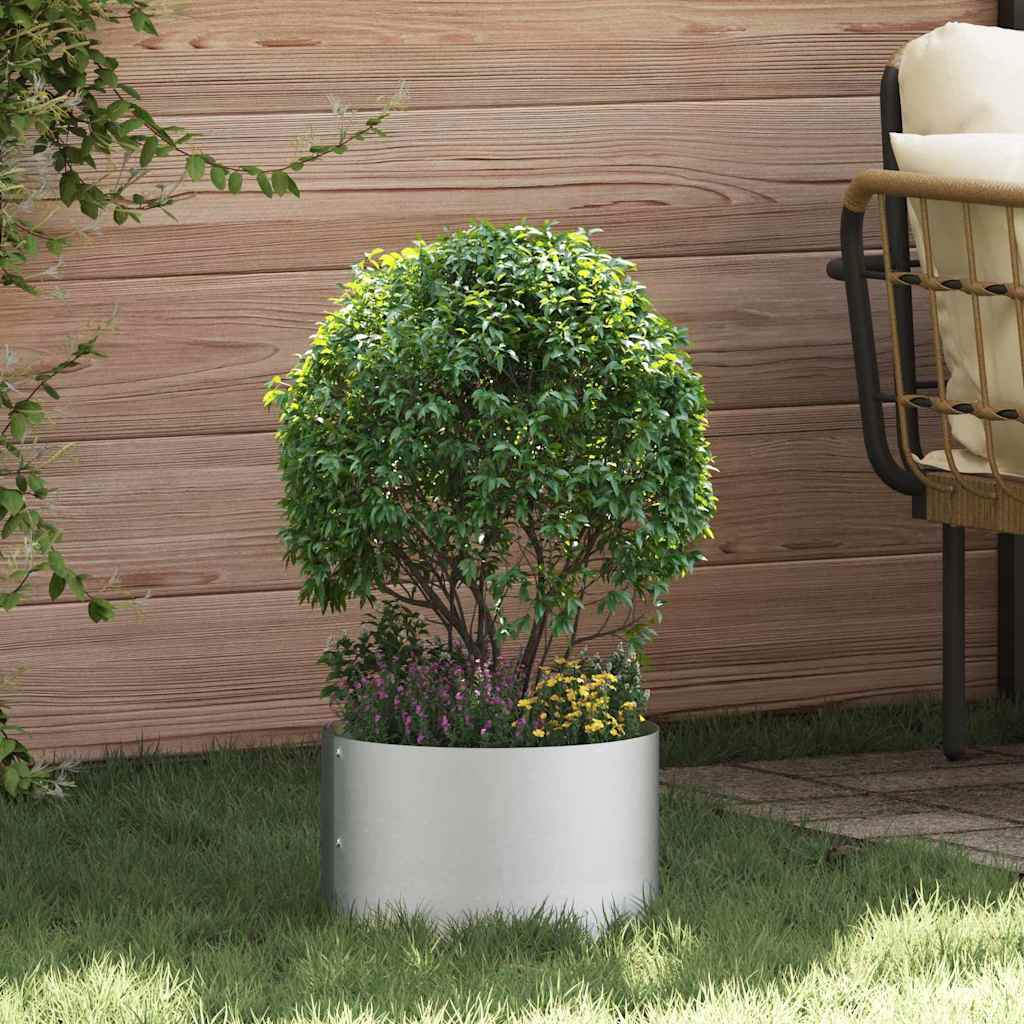 vidaXL Anneau pour plantes Argenté 30 x 30 x 20 cm Acier galvanisé