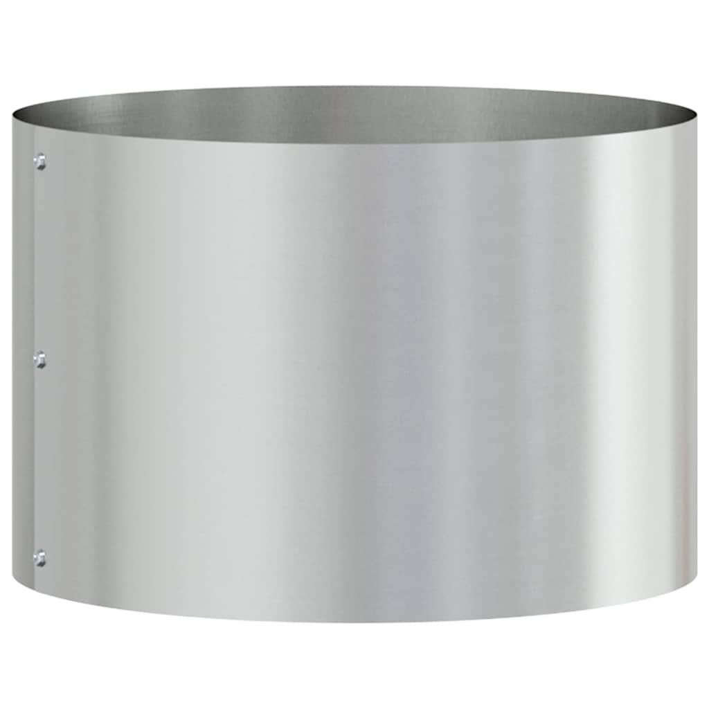 vidaXL Anneau pour plantes Argenté 30 x 30 x 20 cm Acier galvanisé