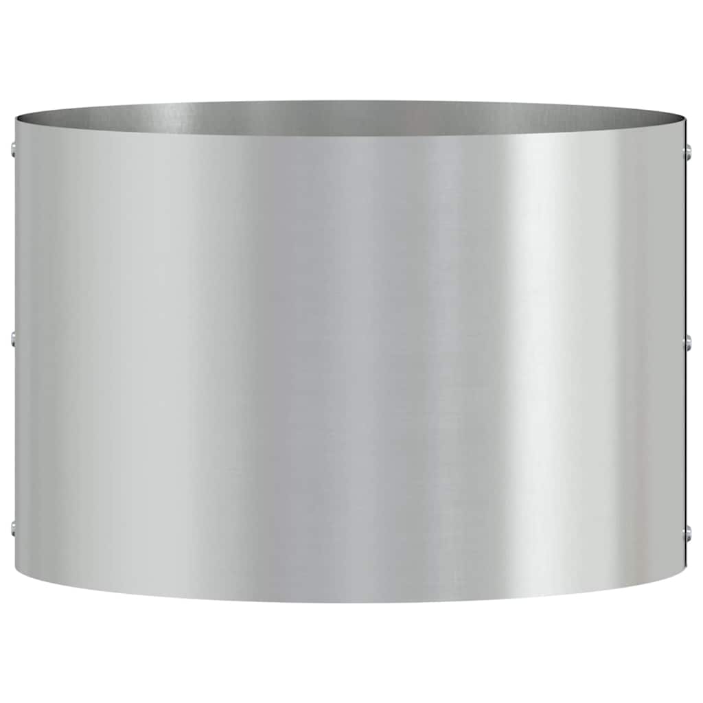 vidaXL Anneau pour plantes Argenté 30 x 30 x 20 cm Acier galvanisé