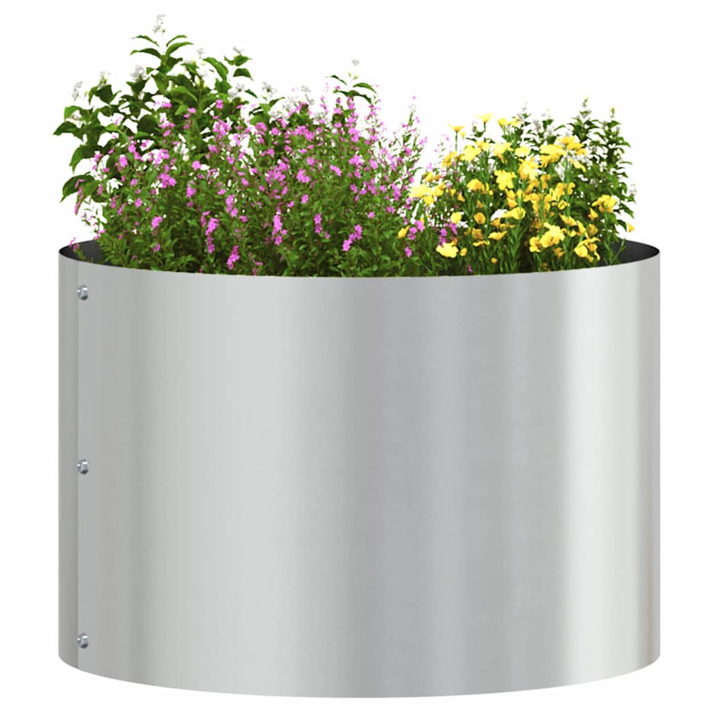 vidaXL Anneau pour plantes Argenté 30 x 30 x 20 cm Acier galvanisé