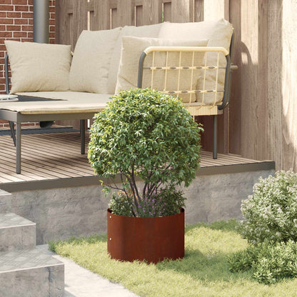 Pflanzenring Braun 30 x 30 x 20 cm Wetterfeststahl