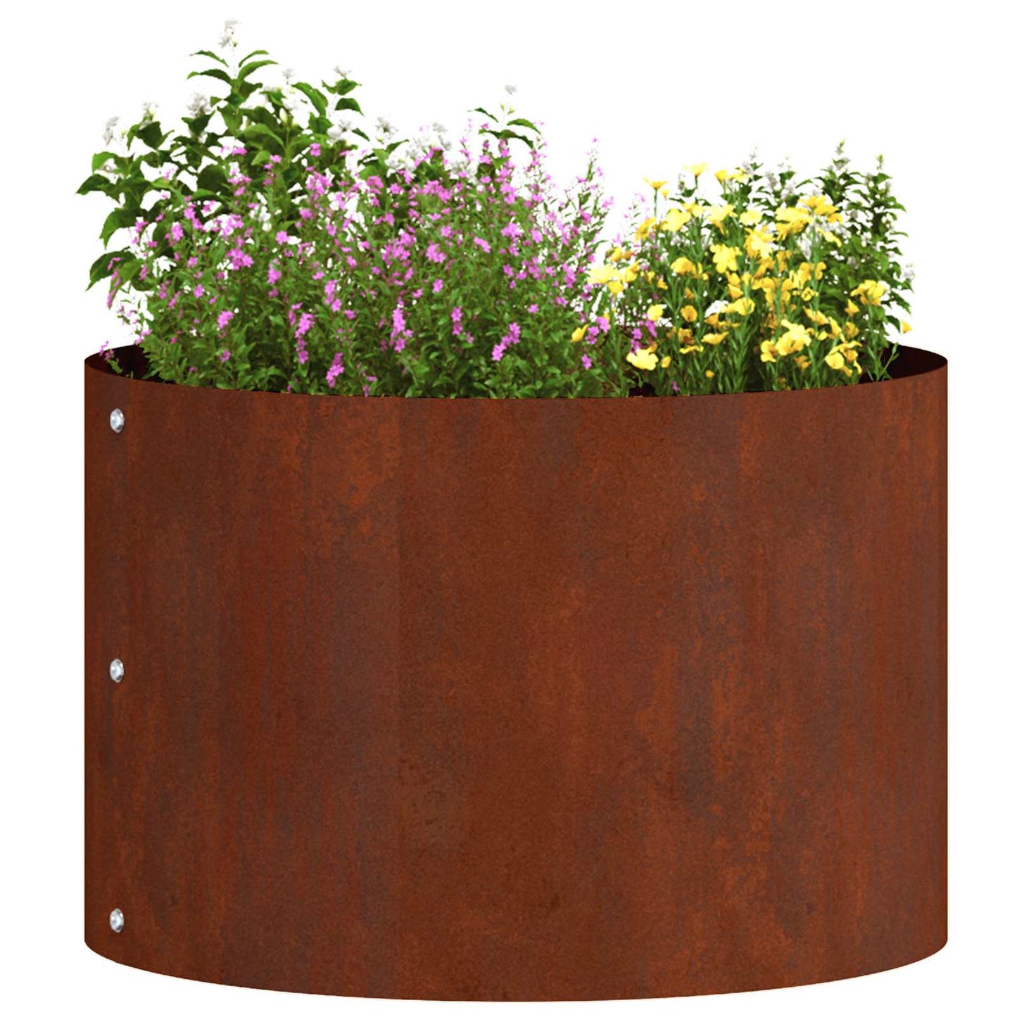 vidaXL Pflanzenring 5 pcs Braun 30 x 30 x 20 cm Wetterfeststahl