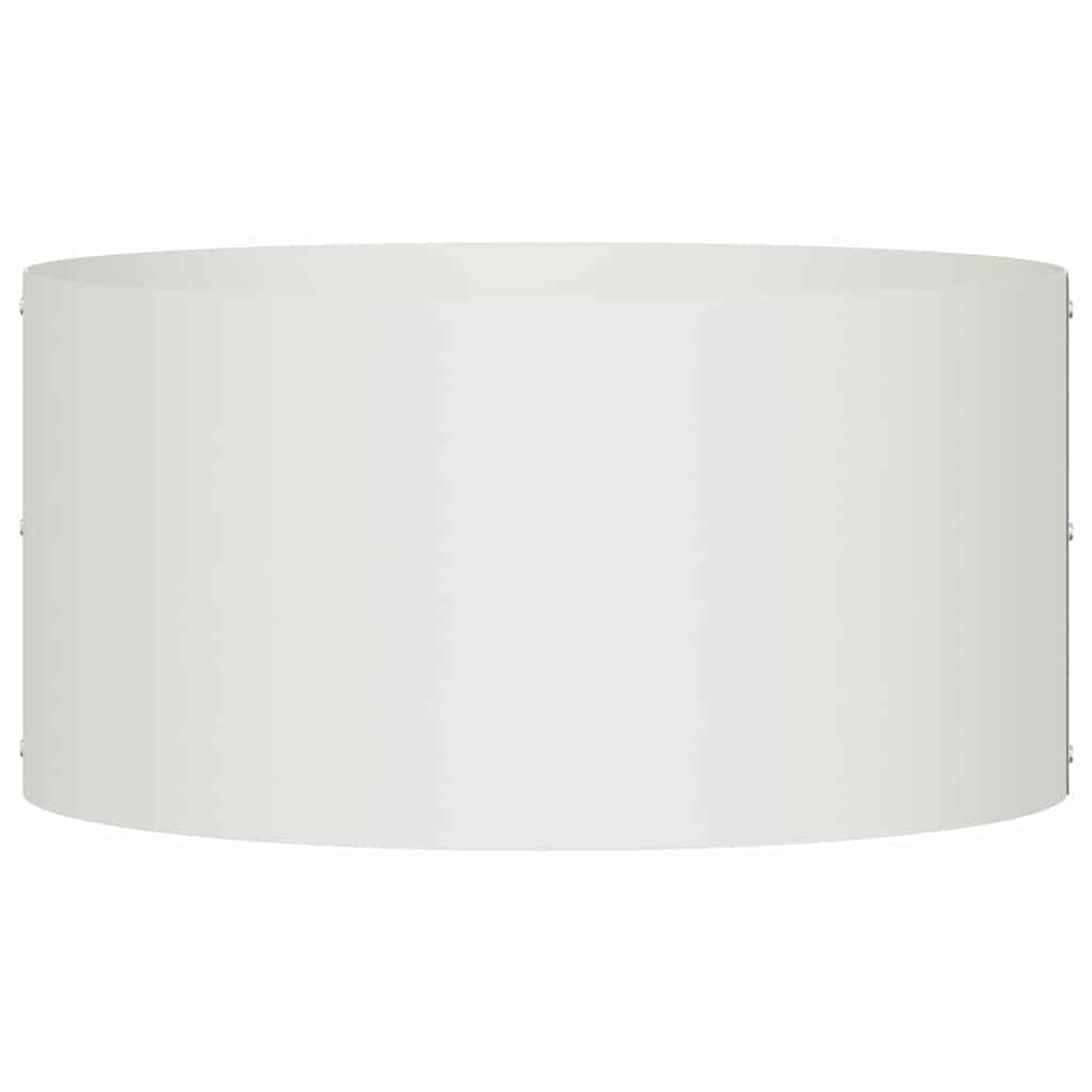 vidaXL Pflanzenring 5 pcs Weiß 40 x 40 x 20 cm Kaltgewalzter Stahl