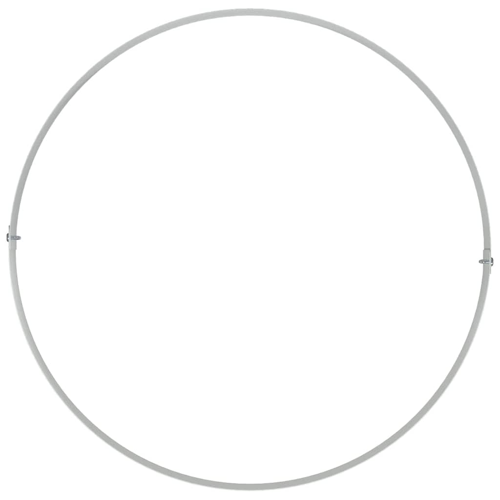 vidaXL Pflanzenring 5 pcs Weiß 40 x 40 x 20 cm Kaltgewalzter Stahl