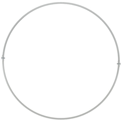 vidaXL Pflanzenring 5 pcs Weiß 40 x 40 x 20 cm Kaltgewalzter Stahl