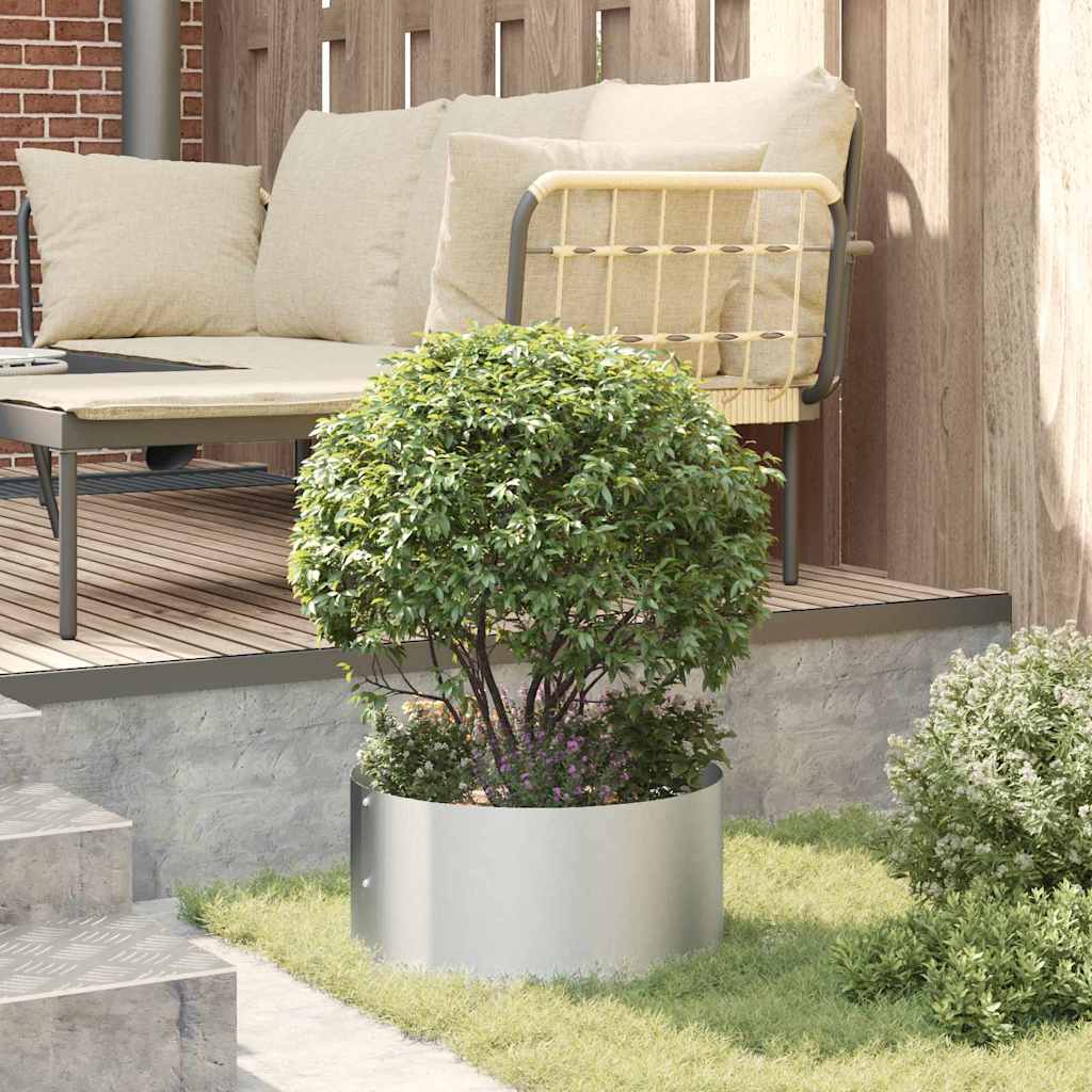 vidaXL Pflanzenring 5 pcs Silber 40 x 40 x 20 cm Verzinkter Stahl