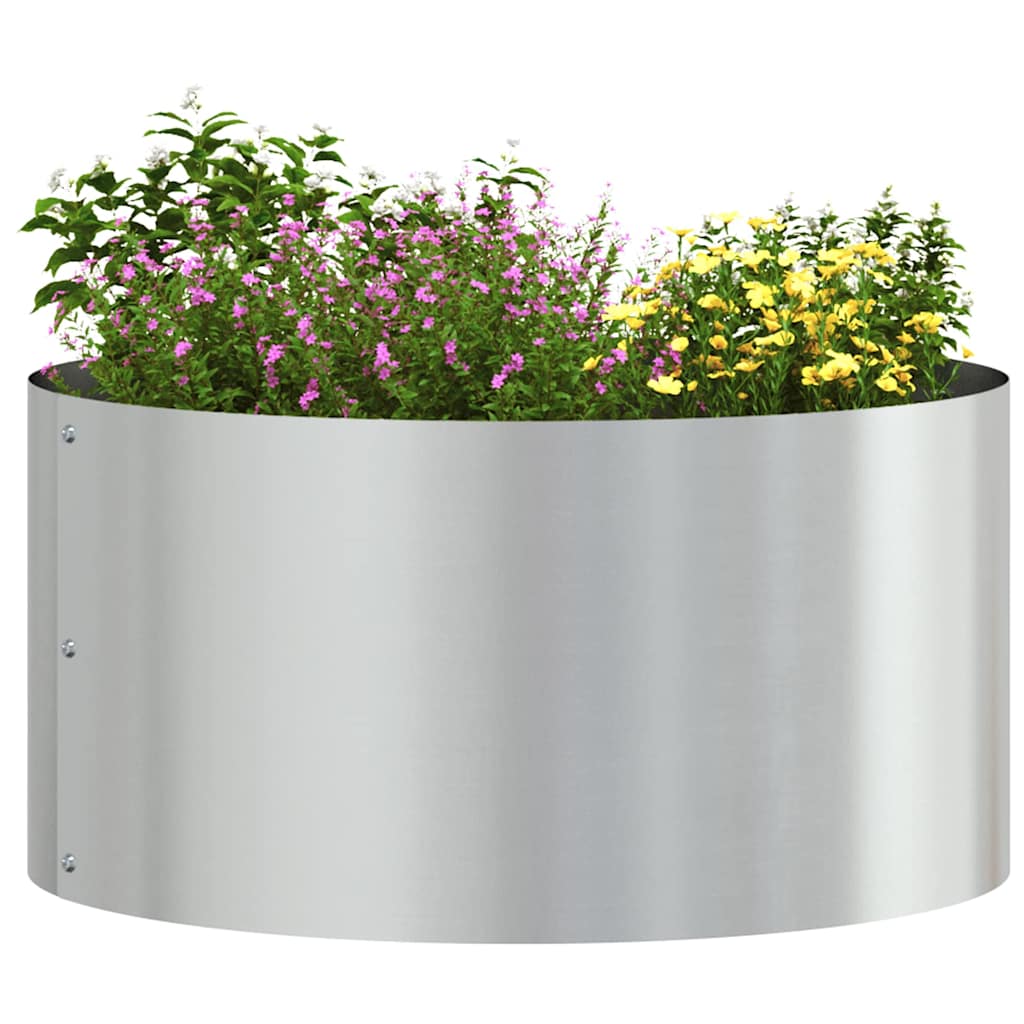 vidaXL Pflanzenring 5 pcs Silber 40 x 40 x 20 cm Verzinkter Stahl