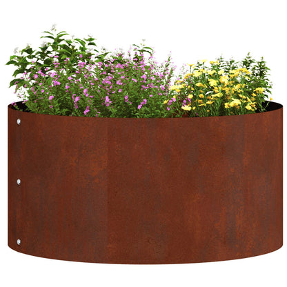 vidaXL Pflanzenring 5 pcs Braun 40 x 40 x 20 cm Wetterfeststahl