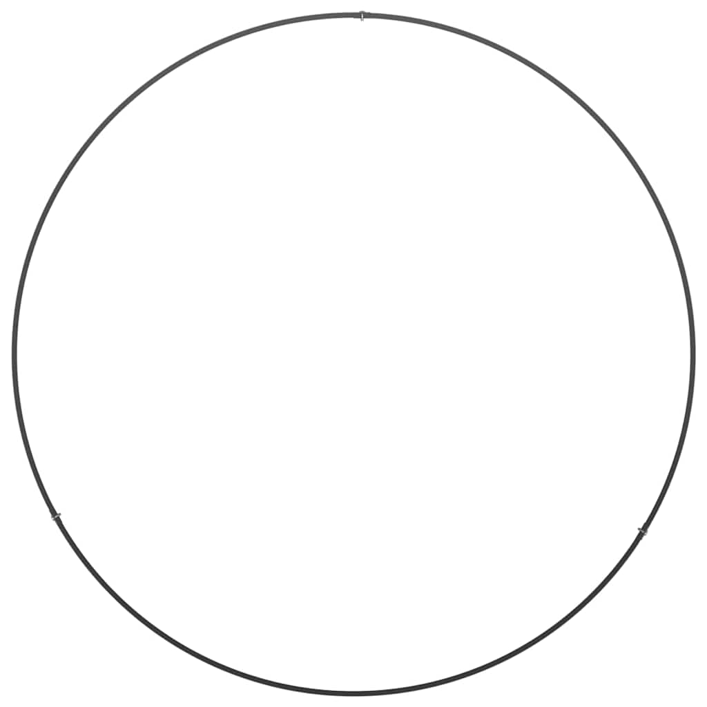 Pflanzenring Schwarz 80 x 80 x 20 cm Kaltgewalzter Stahl