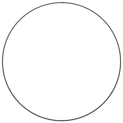 Pflanzenring Schwarz 80 x 80 x 20 cm Kaltgewalzter Stahl