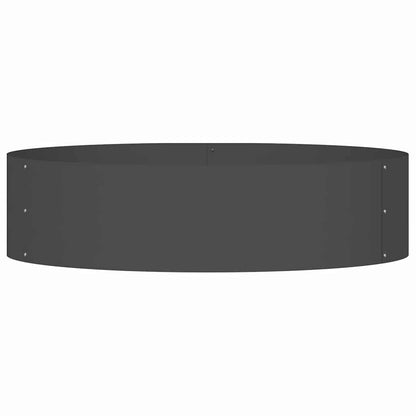 vidaXL Pflanzenring 5 pcs Schwarz 80 x 80 x 20 cm Kaltgewalzter Stahl
