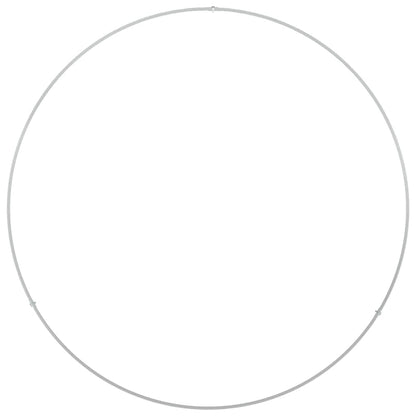 vidaXL Pflanzenring Weiß 80 x 80 x 20 cm Kaltgewalzter Stahl