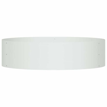 vidaXL Pflanzenring 5 pcs Weiß 80 x 80 x 20 cm Kaltgewalzter Stahl
