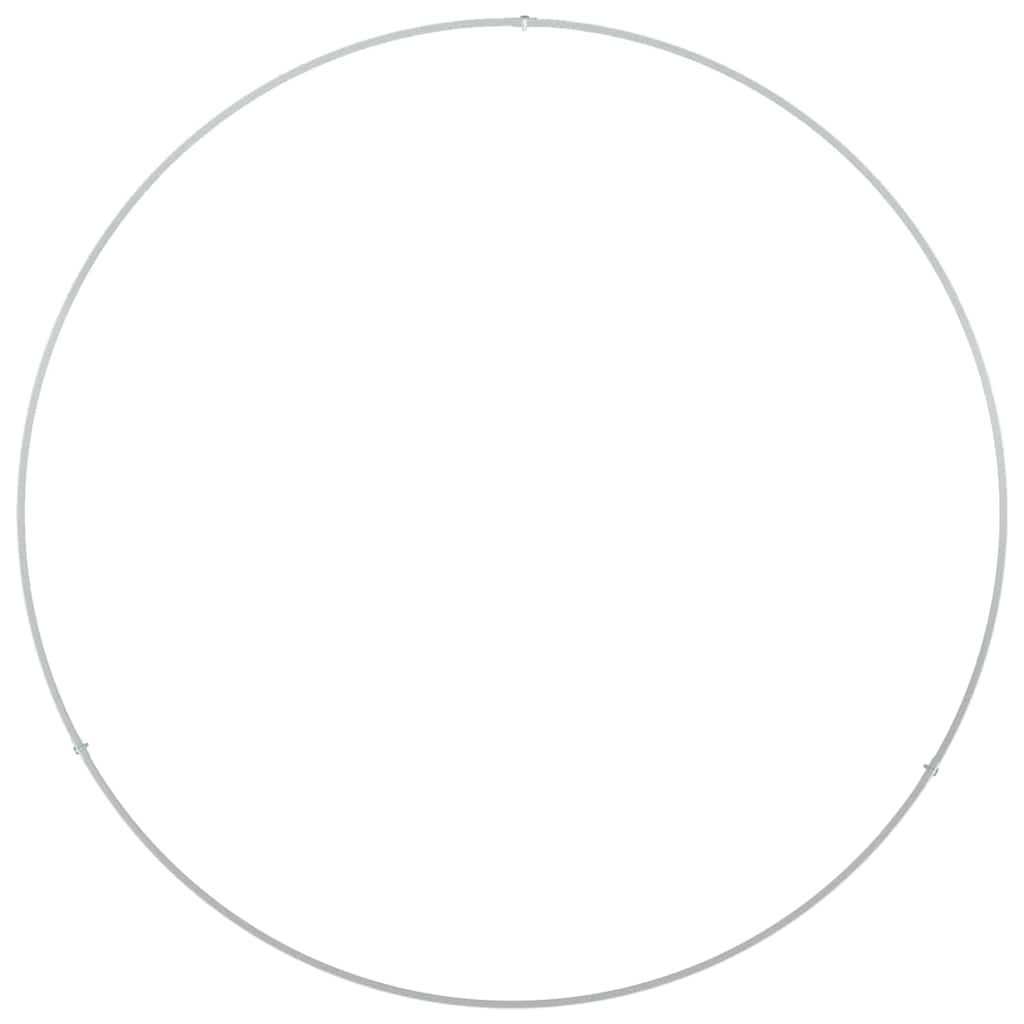 vidaXL Pflanzenring 5 pcs Weiß 80 x 80 x 20 cm Kaltgewalzter Stahl