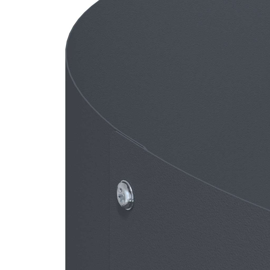 Pflanzenring Anthrazit 80 x 80 x 20 cm Kaltgewalzter Stahl