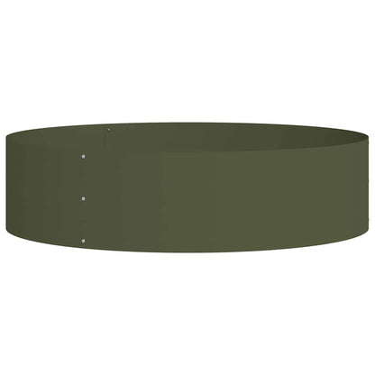 Pflanzenring Olive Grün 80 x 80 x 20 cm Kaltgewalzter Stahl