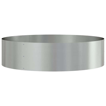 vidaXL Gartenblumentopf Silber 80 x 80 x 20 cm Verzinkter Stahl