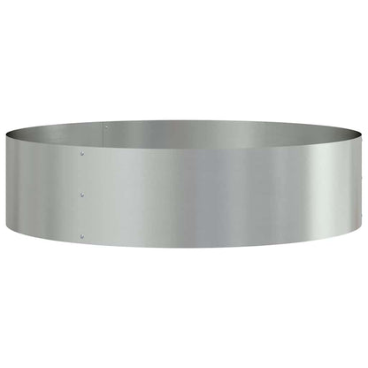 vidaXL Gartenblumentopf Silber 80 x 80 x 20 cm Verzinkter Stahl