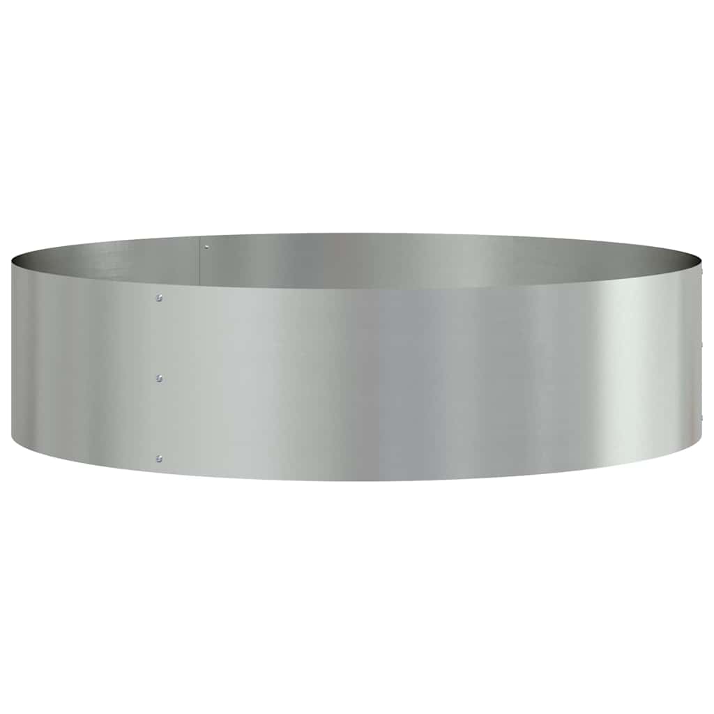 vidaXL Pflanzenring 5 pcs Silber 80 x 80 x 20 cm Verzinkter Stahl