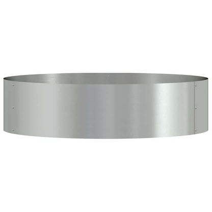 vidaXL Pflanzenring 5 pcs Silber 80 x 80 x 20 cm Verzinkter Stahl