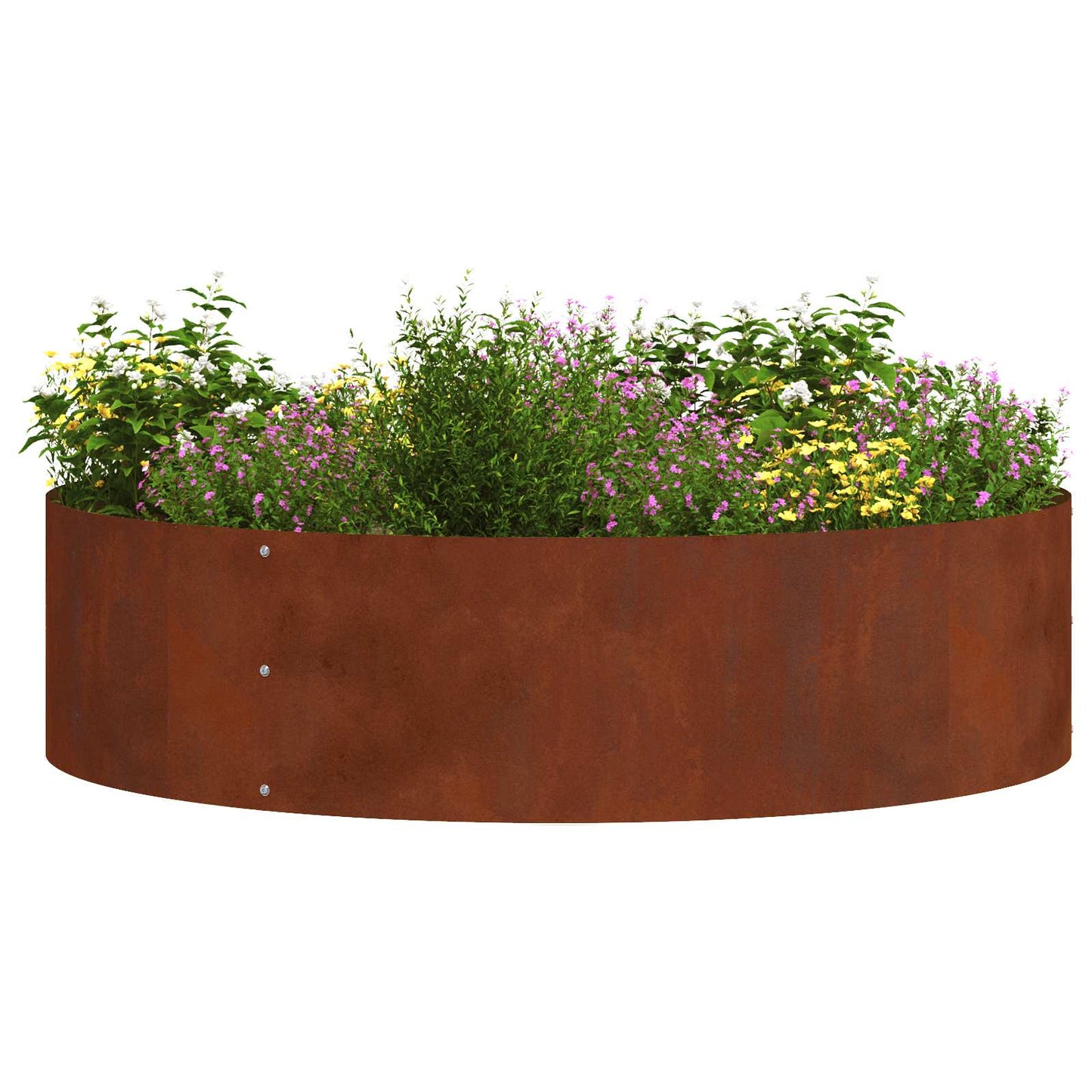 vidaXL Pflanzenring 5 pcs Braun 80 x 80 x 20 cm Wetterfeststahl