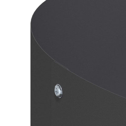 vidaXL Pflanzenring Schwarz 120 x 120 x 20 cm Kaltgewalzter Stahl