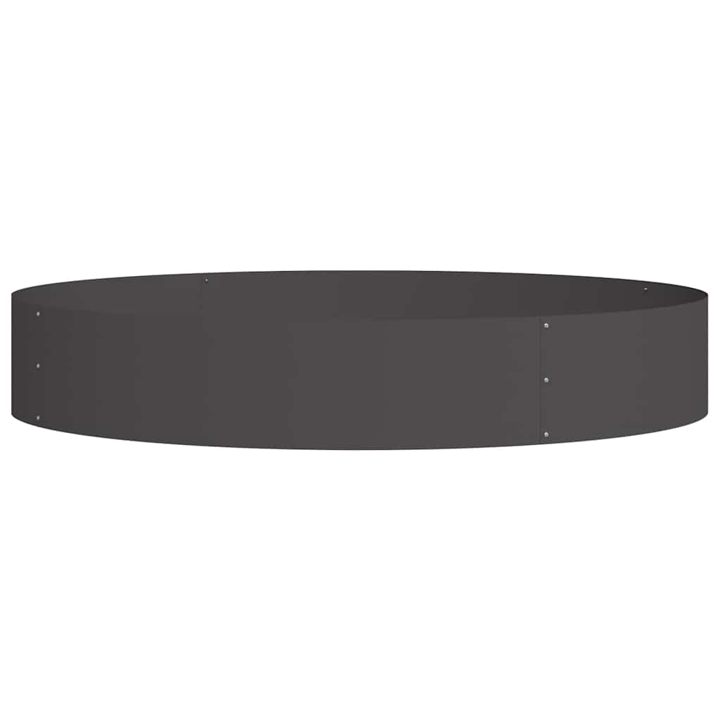 vidaXL Pflanzenring Schwarz 120 x 120 x 20 cm Kaltgewalzter Stahl
