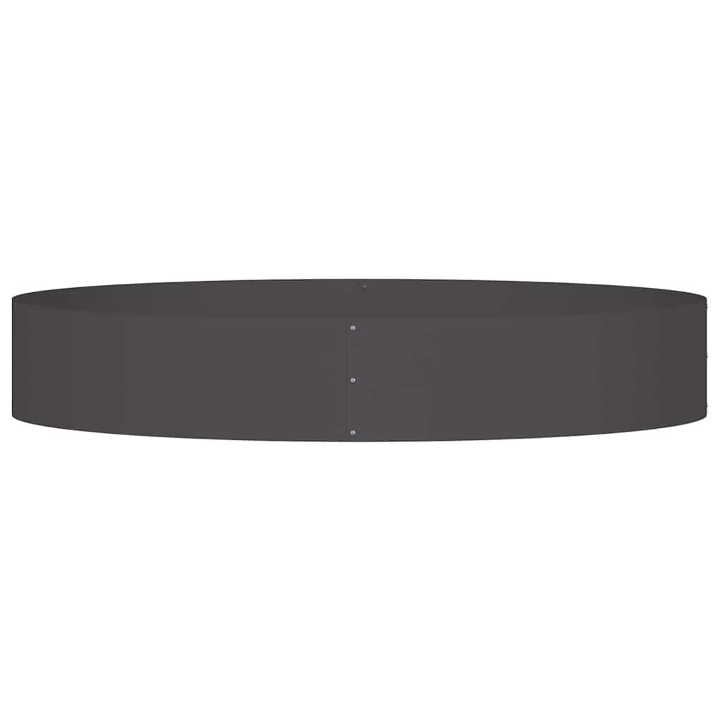 vidaXL Pflanzenring Schwarz 120 x 120 x 20 cm Kaltgewalzter Stahl