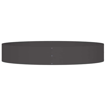 vidaXL Pflanzenring 5 pcs Schwarz 120 x 120 x 20 cm