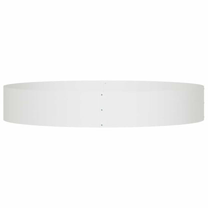 vidaXL Pflanzenring Weiß 120 x 120 x 20 cm Kaltgewalzter Stahl
