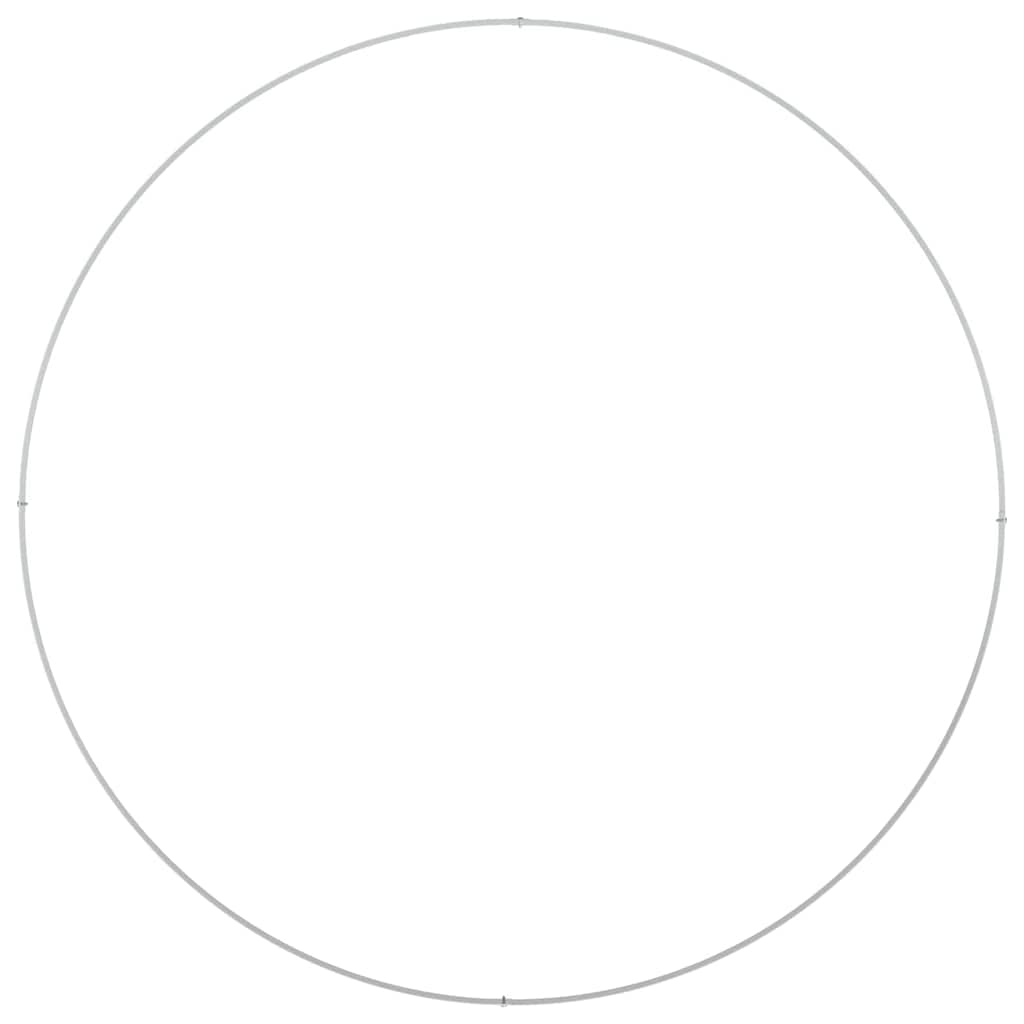 vidaXL Pflanzenring 5 pcs Weiß 120 x 120 x 20 cm Kaltgewalzter Stahl