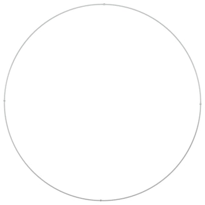vidaXL Pflanzenring 5 pcs Weiß 120 x 120 x 20 cm Kaltgewalzter Stahl