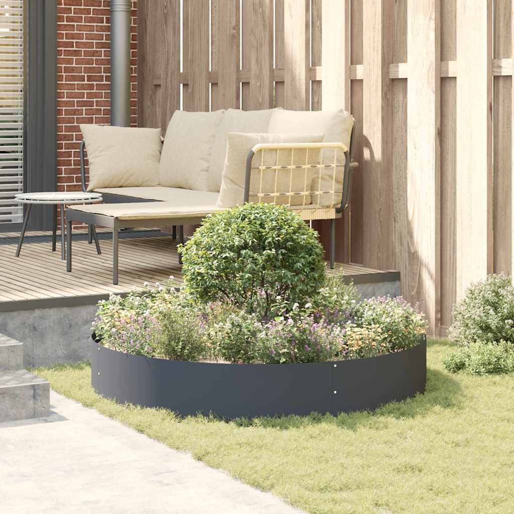 vidaXL Pflanzenring 5 pcs Anthrazit 120 x 120 x 20 cm