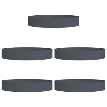 vidaXL Pflanzenring 5 pcs Anthrazit 120 x 120 x 20 cm
