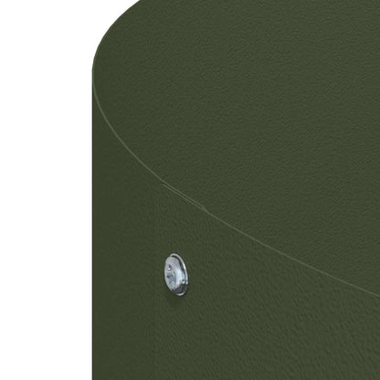 vidaXL Gartenblumentopf Olivgrün 120 x 120 x 20 cm Stahl
