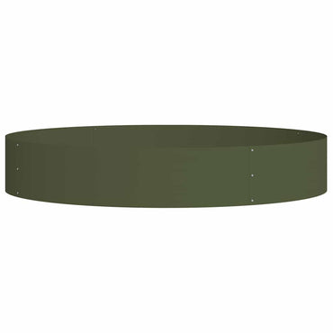 vidaXL Gartenblumentopf Olivgrün 120 x 120 x 20 cm Stahl