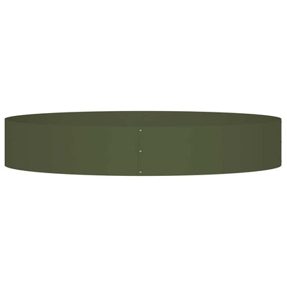 vidaXL Gartenblumentopf Olivgrün 120 x 120 x 20 cm Stahl