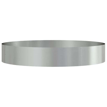 vidaXL Pflanzenring Silber 120 x 120 x 20 cm Verzinkter Stahl