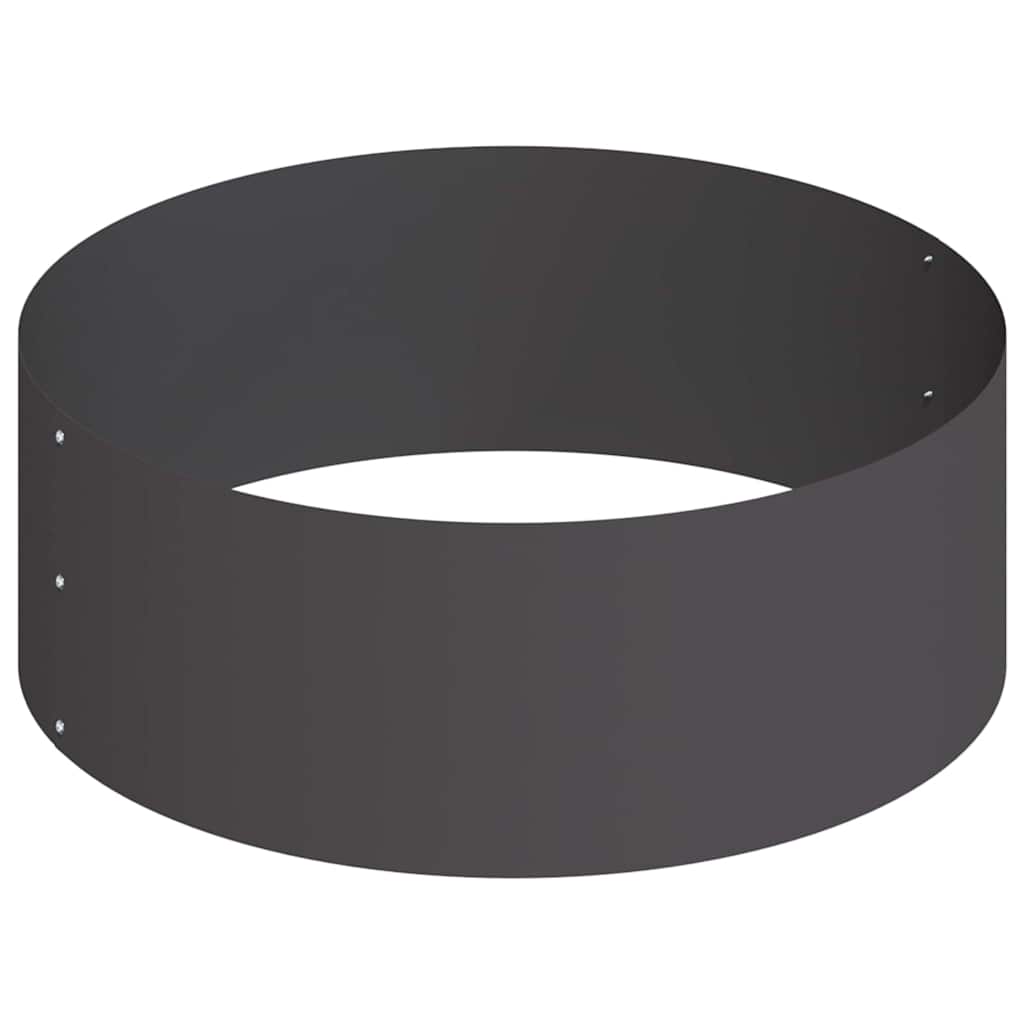 vidaXL Garten-Pflanzgefäß Schwarz 90 x 90 x 20 cm Kaltgewalzter Stahl