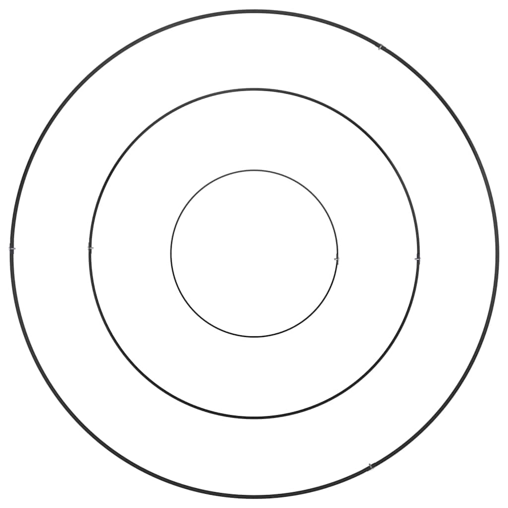 vidaXL Garten-Pflanzgefäß Schwarz 90 x 90 x 20 cm Kaltgewalzter Stahl