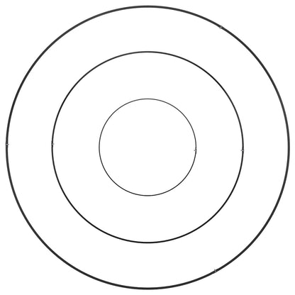 vidaXL Garten-Pflanzgefäß Schwarz 90 x 90 x 20 cm Kaltgewalzter Stahl