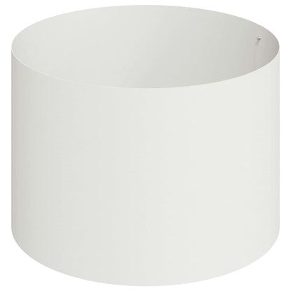 vidaXL Garten-Pflanzgefäß Weiß 90 x 90 x 20 cm Kaltgewalzter Stahl